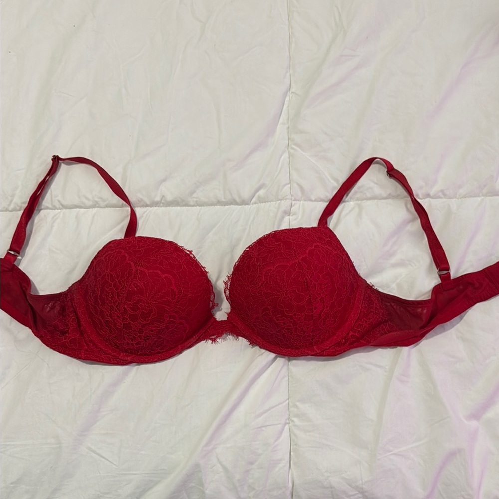 Sexy Red Lace Bra